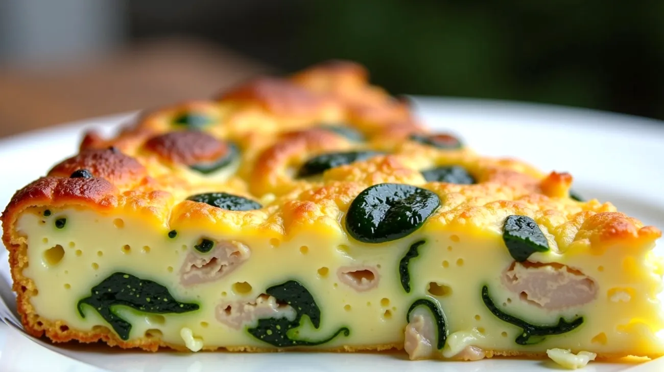 Frittatina tonno zucchine filanti"