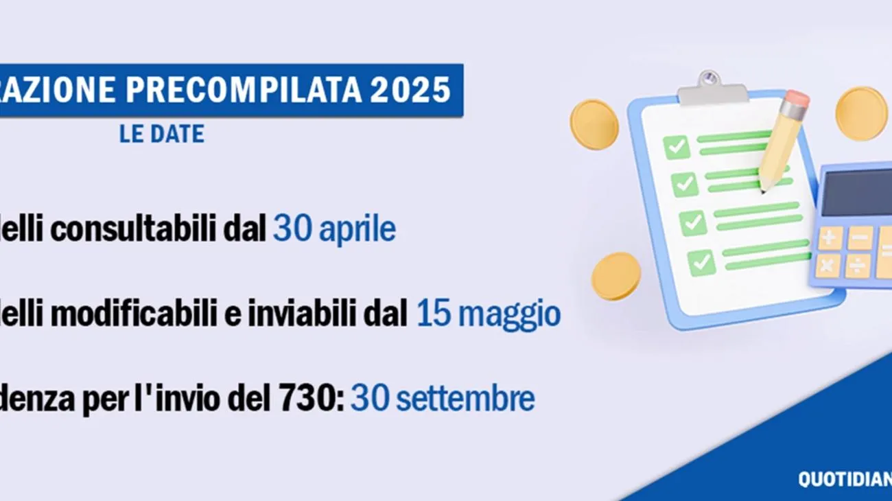 Il trucco del 730 precompilato che l'Agenzia delle Entrate non ti dice: ecco come recuperare più soldi Thu May 15 2025 16:38:35 GMT+0000 (Coordinated Universal Time)"